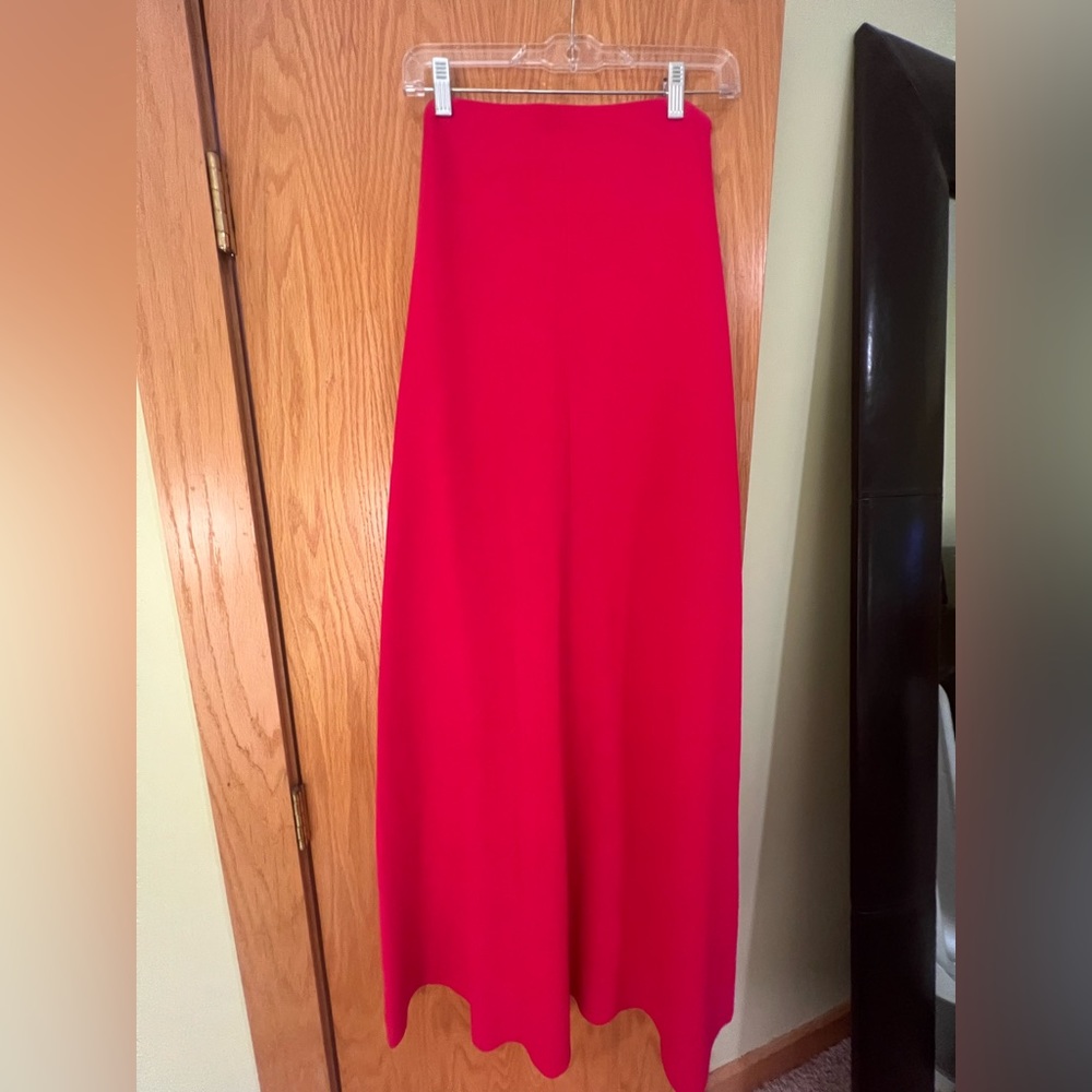 ZARA Pink Midi Strapless Dress (Size: M)